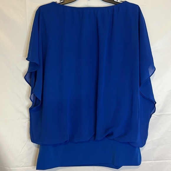 Women's, JM Collection, Flared, Short Sleeve Shirt, Size Large, - Picture 6 of 10